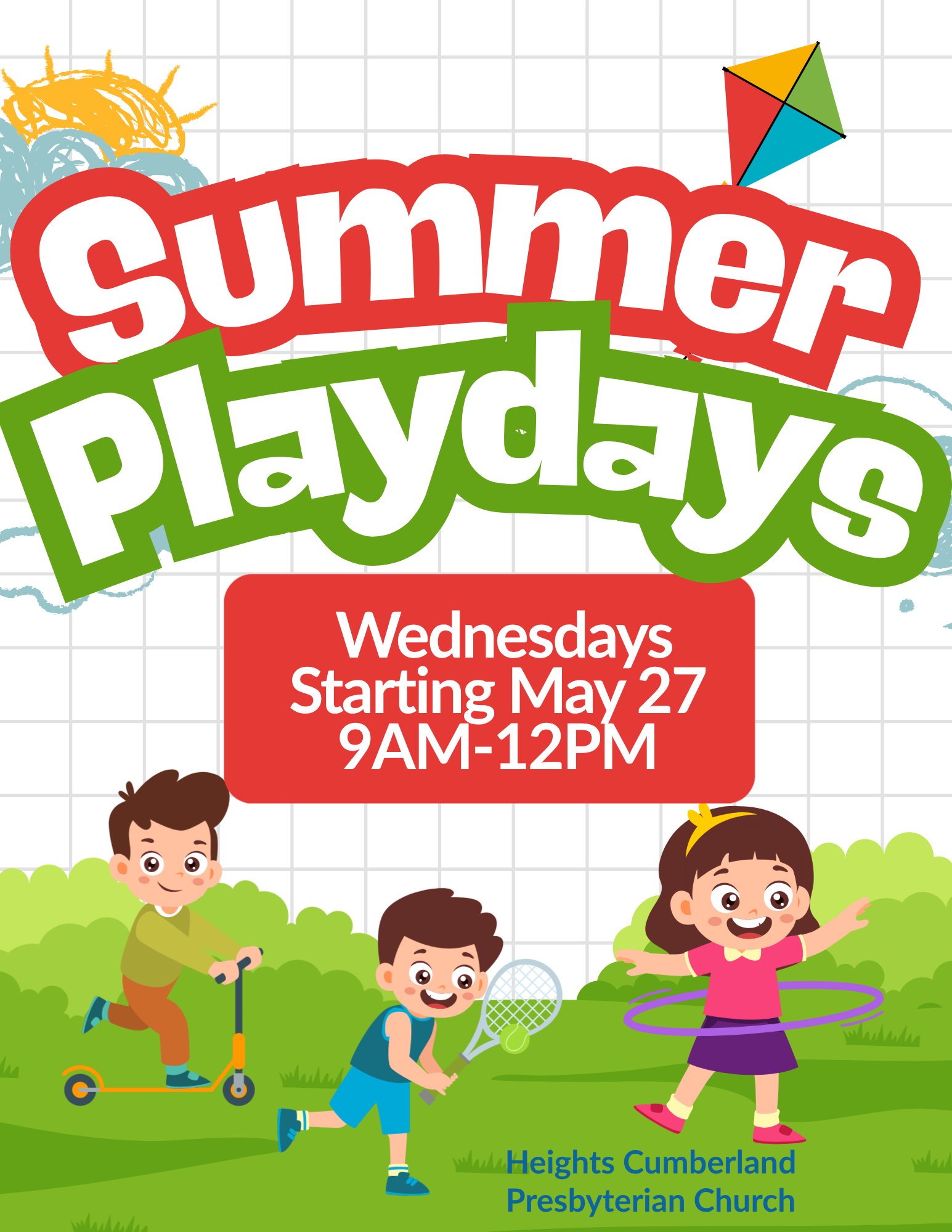 White Red and Green Playful Kids Zone Playground Flyer (2)